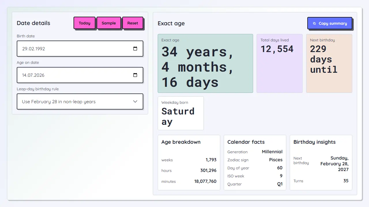Age Calculator teaser image