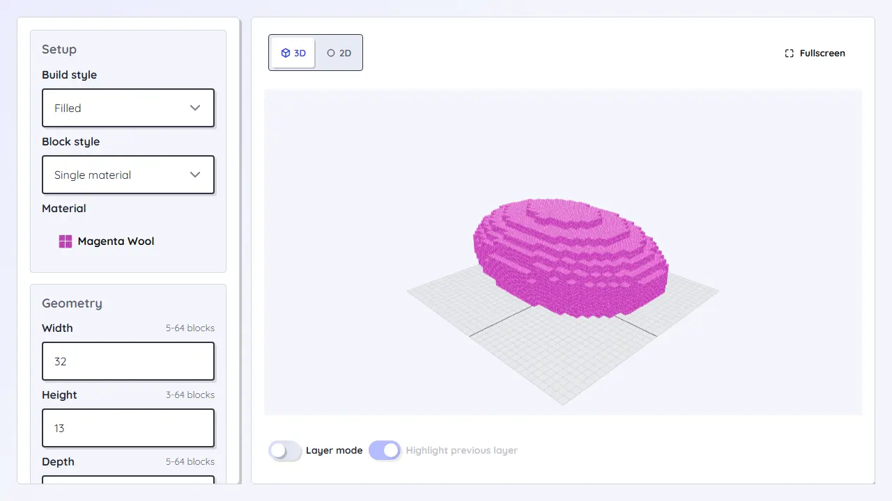 Minecraft Ellipsoid Generator teaser image